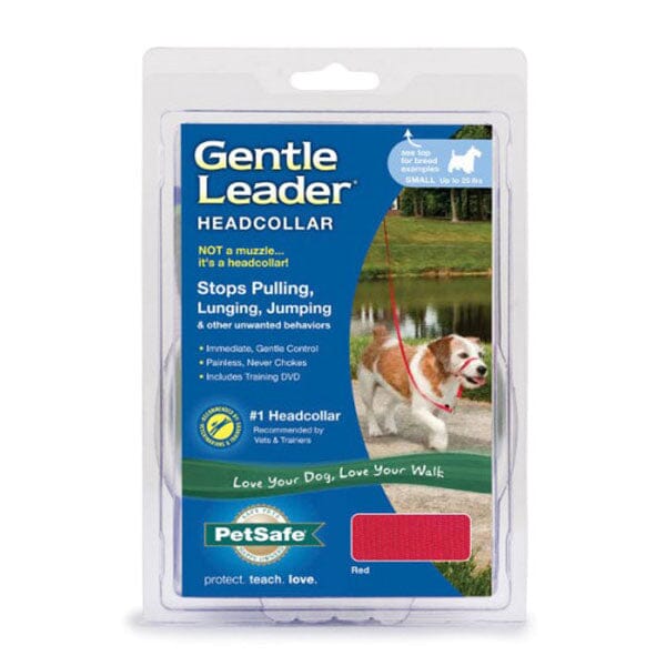 PET SAFE - Gentle Leader Headcollar Pet Leashes Petsafe Small up to 25 LBS Red 