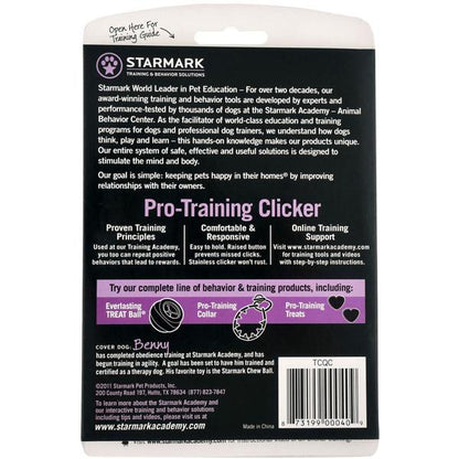 STARMARK - Pro-Training Clicker by StarMark- Training Guide Included. in , durable Pet Training Aids for dogs