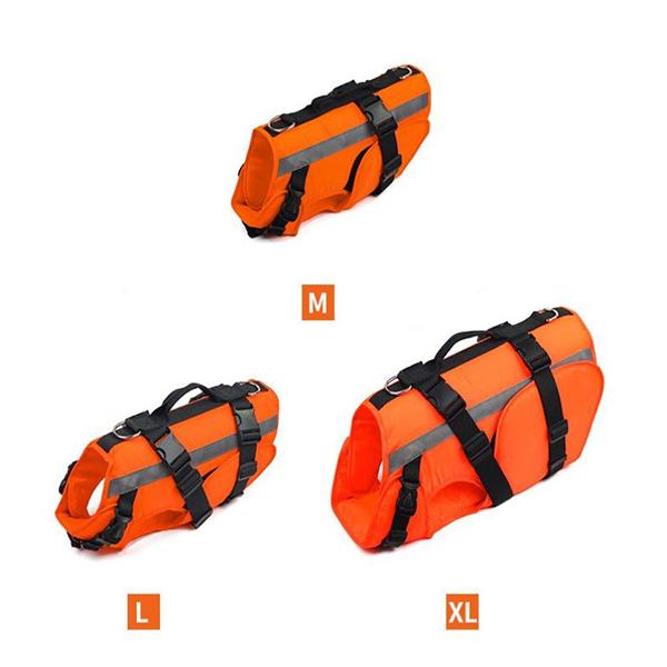 GSS - Reflective Dog Life Jacket With Handle in , durable Pet Collars & Harnesses for dogs