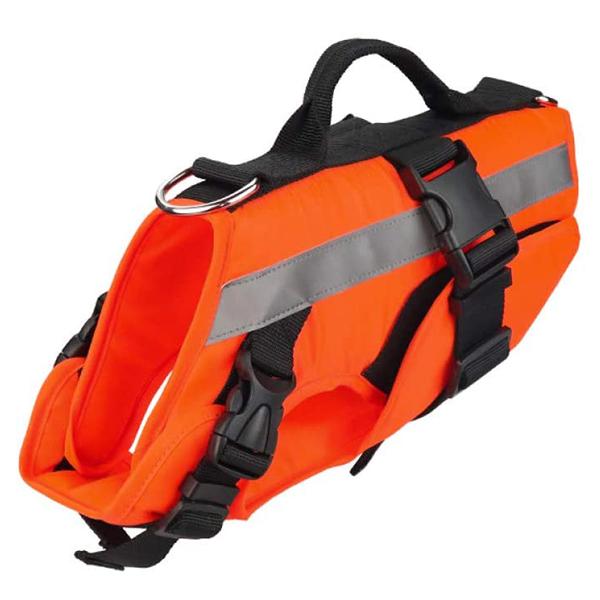 GSS - Reflective Dog Life Jacket With Handle in Medium, durable Pet Collars & Harnesses for dogs