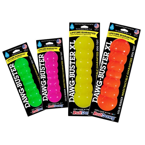 RUFF DAWG - Dawg Buster Indestructible Rubber Floating Retrieving Toy - Guaranteed For Life in , durable for dogs
