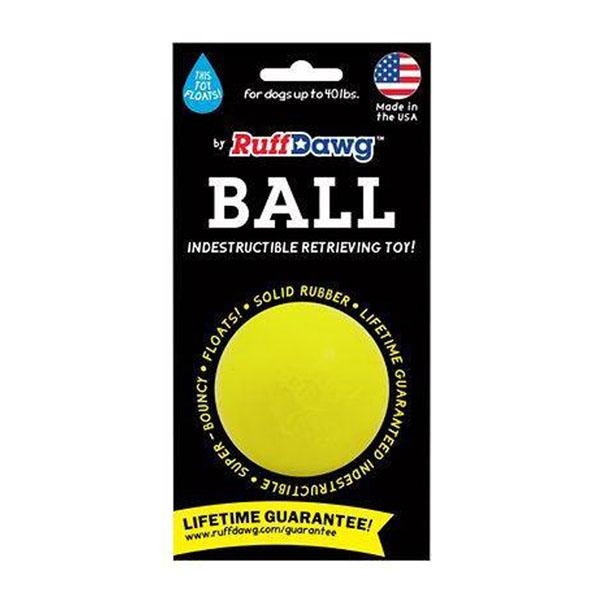 RUFF DAWG - Indestructible Rubber Floating Ball - Guaranteed For Life in Small (Up to 40Lbs), durable Dog Toys for dogs