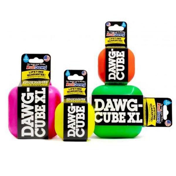 RUFF DAWG - Indestructible Rubber Floating Cube - Guaranteed For Life in , durable Dog Toys for dogs
