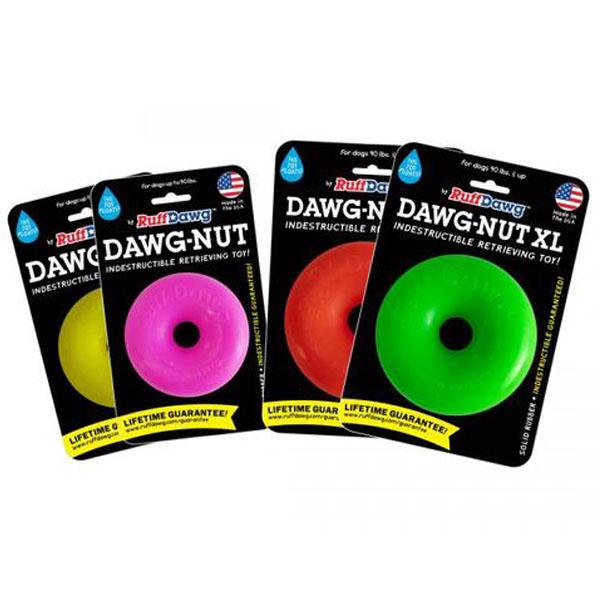 RUFF DAWG - Nut Indestructible Rubber Floating Donut Chew Toy - Guaranteed for Life in , durable Dog Toys for dogs