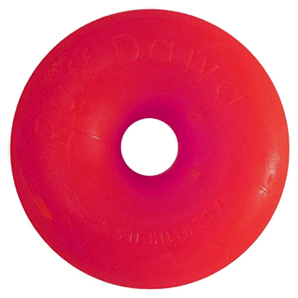 RUFF DAWG - Nut Indestructible Rubber Floating Donut Chew Toy - Guaranteed for Life Toys Ruff Dawg Large (40 Lbs & up) Red 