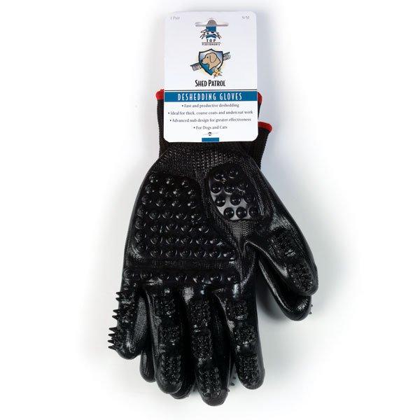 TOP PERFORMANCE - Shed Patrol Deshedding and Grooming Gloves in M/L, durable Pet Grooming Supplies for dogs