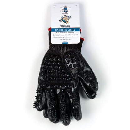 TOP PERFORMANCE - Shed Patrol Deshedding and Grooming Gloves in M/L, durable Pet Grooming Supplies for dogs
