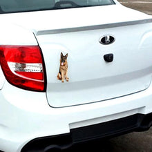 Sitting German Shepherd - Sticker in , durable Vehicle Decals for dogs