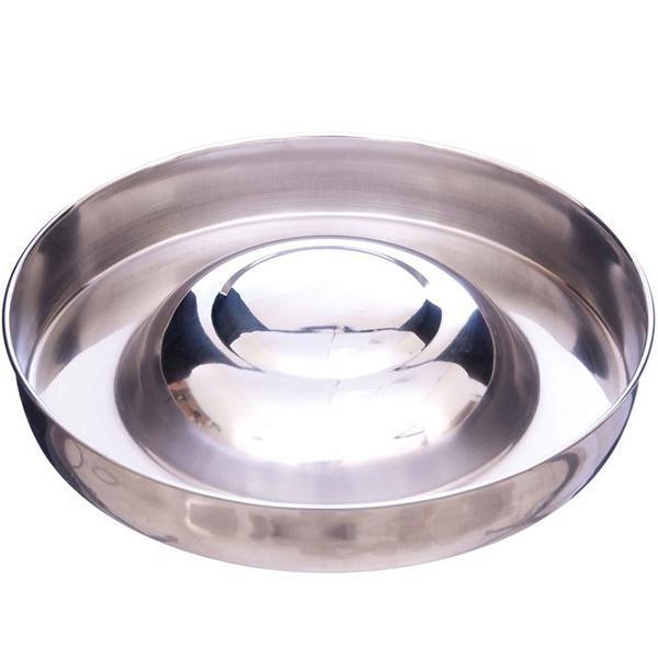 PROSELECT - Stainless Steel Flying Saucer Puppy Food Bowl in 11", durable Pet Bowls, Feeders & Waterers for dogs