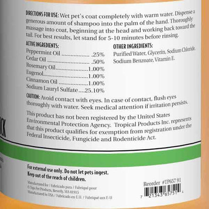 TOP PERFORMANCE - Natural Flea & Tick Shampoo 17oz in , durable Pet Shampoo & Conditioner for dogs