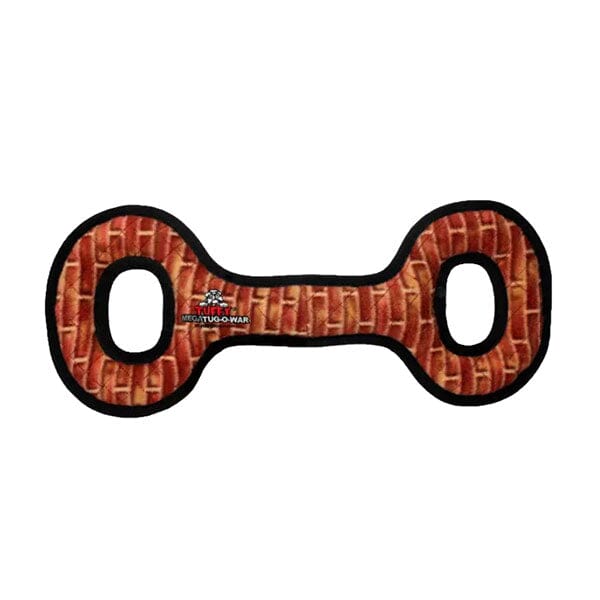 TUFFY - Mega Tug Oval, Durable, Tough, Squeaky Dog Toy in Brick, durable Dog Toys for dogs