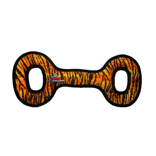 TUFFY - Mega Tug Oval, Durable, Tough, Squeaky Dog Toy Dog Toys Tuffy Tiger 