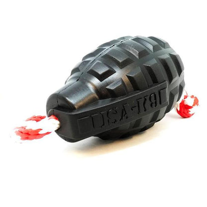 SODAPUP - USA-K9 Magnum Grenade Durable Rubber Chew Toy & Treat Dispenser in X-LARGE (60-90 LBS), durable Dog Toys for dogs