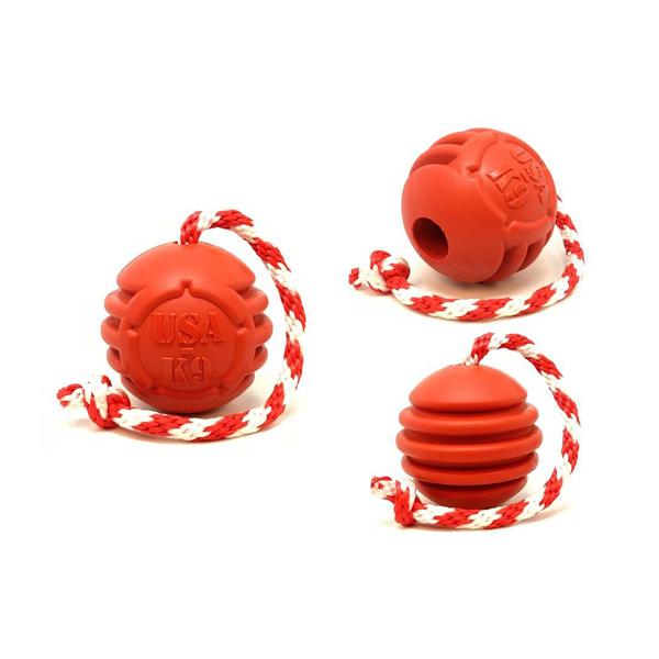 USA-K9 STARS AND STRIPES ULTRA-DURABLE DURABLE RUBBER CHEW TOY, REWARD TOY, TUG TOY, AND RETRIEVING TOY Toys German Shepherd Shop 