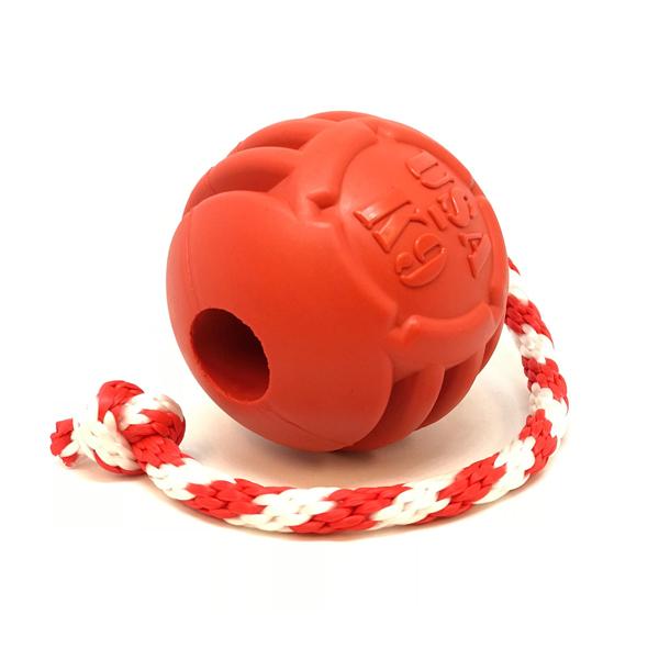 SODAPUP - USA-K9 Stars And Stripes Ultra-Durable Rubber Chew Toy in , durable Dog Toys for dogs