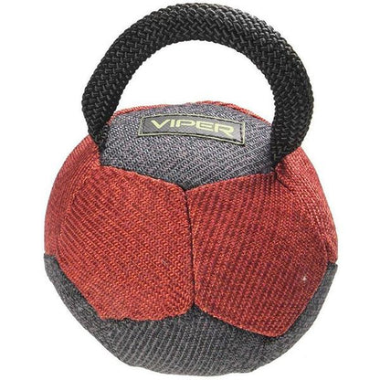VIPER - French Linen Ball 4.25-in in With Handle, durable for dogs