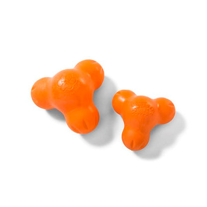 WEST PAW - Tux Tough Treat Dispensing Dog Chew Toy in Tangerine, durable Dog Toys for dogs